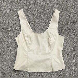 Bagatelle Cream Crop Top Sz XS